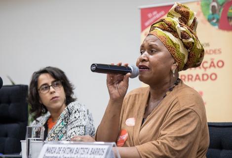 A photo of Quilombola leader Maria de Fátima Barros 