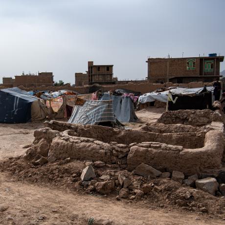 Afghanistan displacement camp